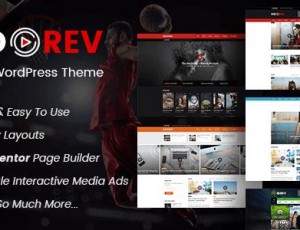 VidoRev v2.9.9.9.8.8 – 视频WordPress主题