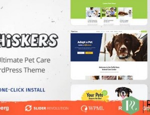 Whiskers v1.0.7 – 宠物店，兽医诊所WordPress主题