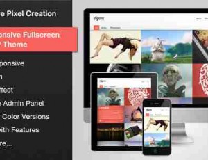 Agera 全屏作品展示 WordPress主题 v1.2.5