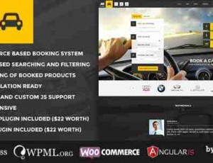 Auto Rent 4.0.2汽车租赁的WordPress主题