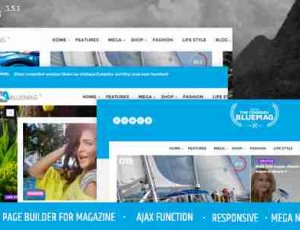 Bluemag1.0博客杂志WordPress主题