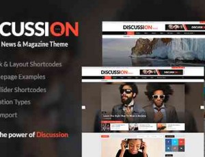 Discussion v1.7- 强大新闻杂志 WordPress主题