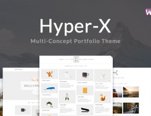 HyperX 作品展示 WordPress主题 v4.9.8