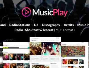 MusicPlay 音乐DJ WordPress主题9.2.0