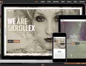 skrollex v2.3-创意一页视差主题