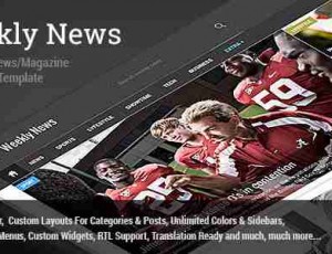 Weekly News 新闻杂志 WordPress主题2.5.4