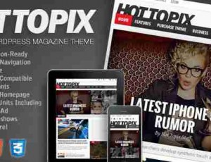 Hot Topix v3.3.1 杂志 WordPress主题