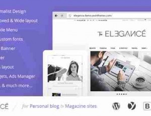 Elegance 极简博客 WordPress主题 v1.0.3.3