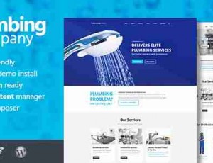 Plumbing建筑水暖企业WordPress主题2.0