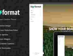 BigFormat 全屏摄影作品展示 WordPress主题1.4.3