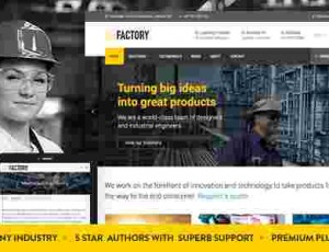Factory v1.7.1-工业业务的WordPress主题