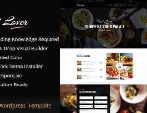 Food Lover v1.2.1 WordPress主题餐厅