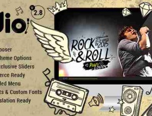 Odio v3.4 -音乐WP主题乐队，俱乐部和音乐家