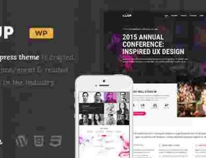 PlanUp v1.3 事件的预订WordPress主题