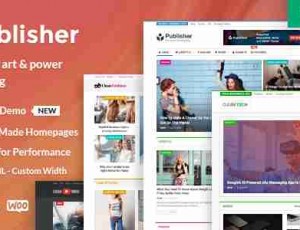 publisher V7.9.0 杂志博客WordPress主题