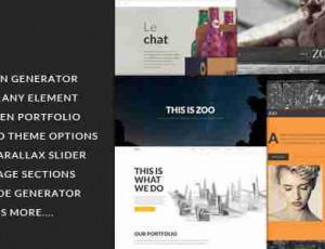 Zoo v1.1.7 -响应一页视差主题