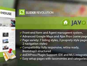 javo house-v192—房地产WordPress主题