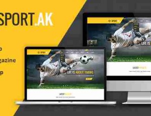 SportAK v1.21—运动的WordPress主题足球