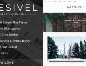 Aresivel v1.3.2 -一个响应WordPress博客主题