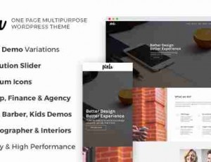 Pixlr – 一页多用途WordPress主题