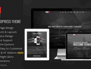 north 3.99.15-视差WordPress主题一个页面