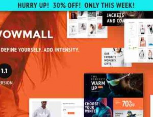 WOWmall v1.3.2- WordPress WooCommerce主题