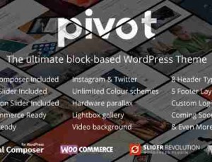 Pivot v1.4.26 – 响应多用途WordPress主题