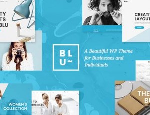Blu v1.3 – 商业和个人的美丽WordPress主题