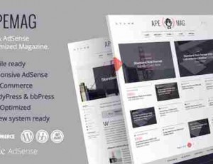 Apemag v1.0.9 -时尚杂志WordPress主题