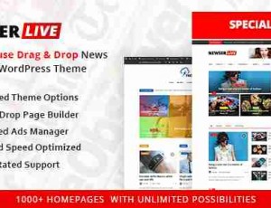 Newser v1.0.5 – 多媒体拖放新闻/杂志WordPress主题