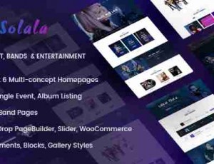 Solala Music v3.6- 音乐WordPress主题