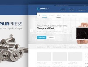 RepairPress v1.5.3 – GSM，手机维修店WordPress主题