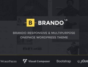 Brando v1.3.1 – 响应和多用途OnePage主题