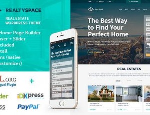 Realtyspace v1.4.17 – – 房地产WordPress主题