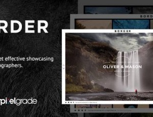 BORDER v1.9.2 -令人愉快的摄影WordPress主题