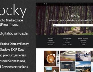 Stocky v1.6.2- A图库摄影市场主题