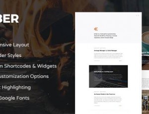 Ember v1.2.0 -响应式WordPress博客主题
