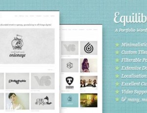 Equilibrium v1.5.5 -清洁和现代的WP投资组合主题