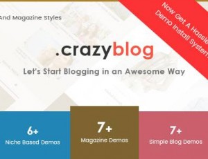 CrazyBlog v2.1.1 – 为Adsense或联盟业务开始一个博客或杂志