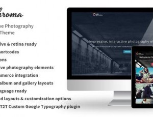 Chroma v2.1.0 – 响应式摄影主题