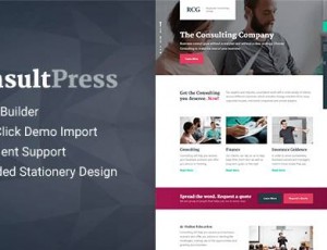 ConsultPress v1.5.0 – WordPress主题的咨询和金融业务