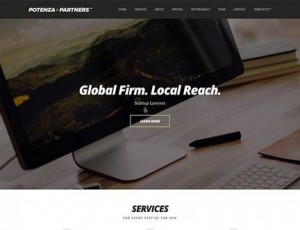 Potenza v1.1 – WordPress的一页商业主题