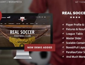 Real Soccer v2.31 – 体育俱乐部反应性WP主题