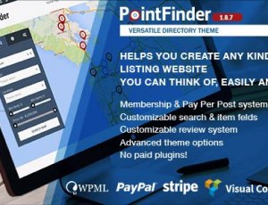 Point Finder Directory v1.9.6.7- 通用目录和房地产WordPress主题