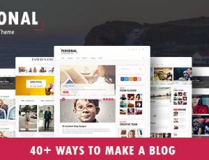 personal- 最佳博客，简历和视频WordPress主题