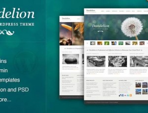 Dandelion v3.1.5 – 强大的优雅WordPress主题