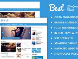 best v2.2.0- 参与清洁和美丽的杂志WordPress的主题