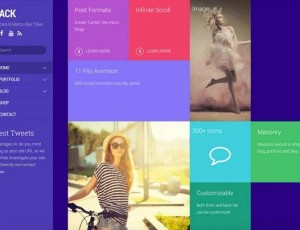 Stack v1.5.5 – 用于创建Metro Layouts的WordPress主题