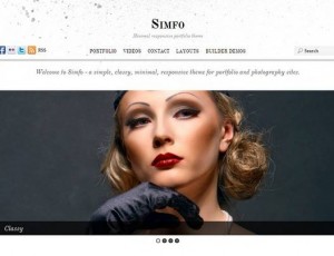 Simfo v1.9.1 – 最小的响应投资组合主题