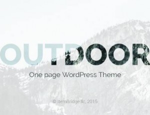 outdoor v1.0.6 – 一个页面响应WordPress主题